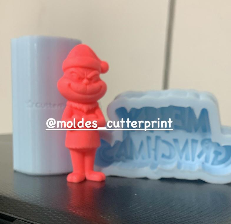 GRINCH DE PIE 8CM 3D
