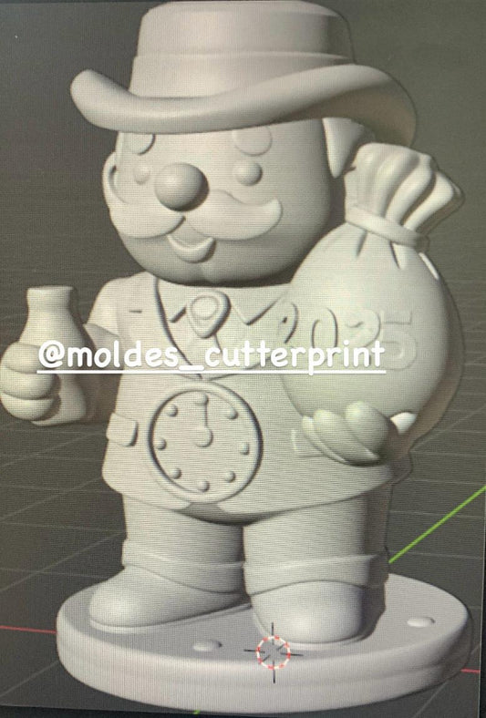 AÑO VIEJO BOLSA 6.5 CM  3D