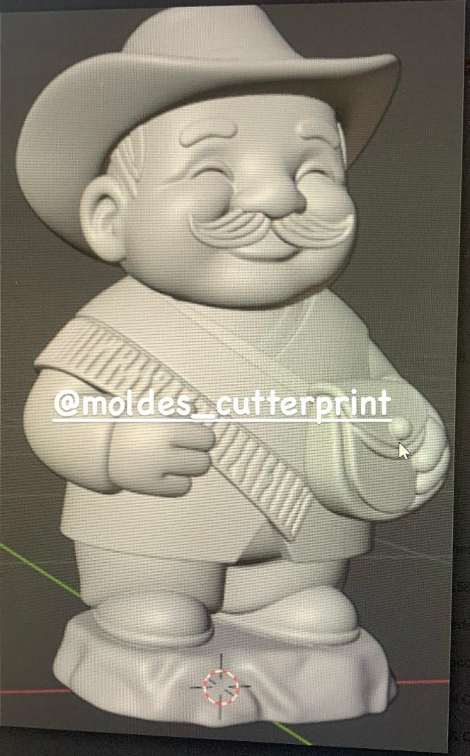 AÑO VIEJO CARRIEL  6.5CM  3D