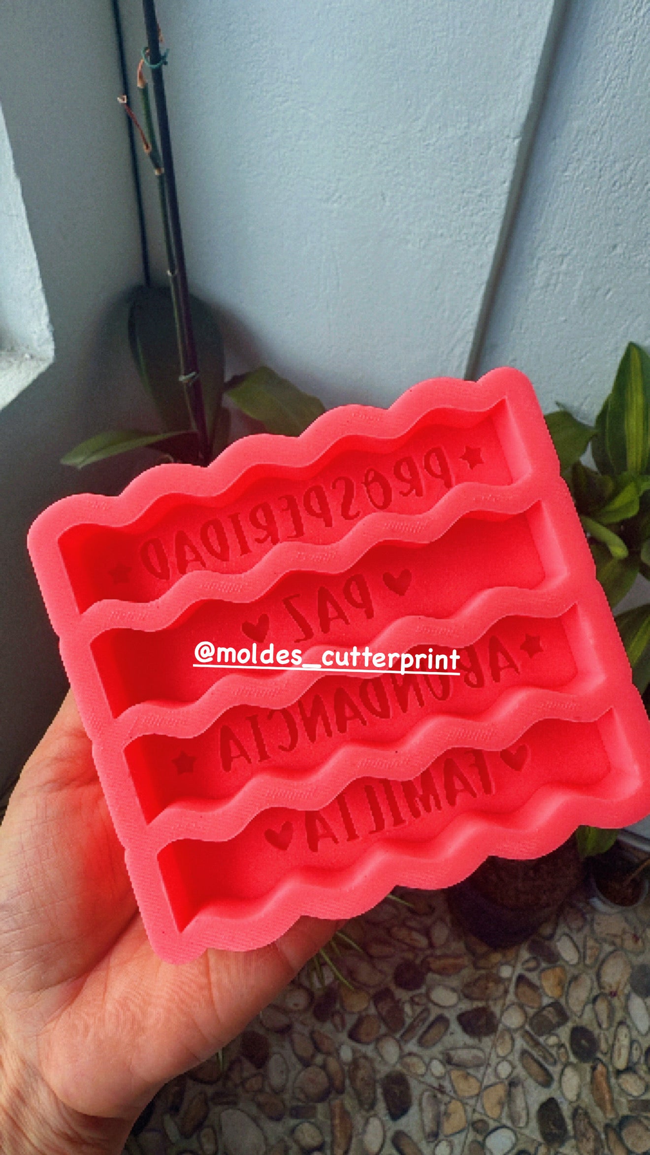 12 Deseos Baby Ondulado efecto azúcar letra Relieve